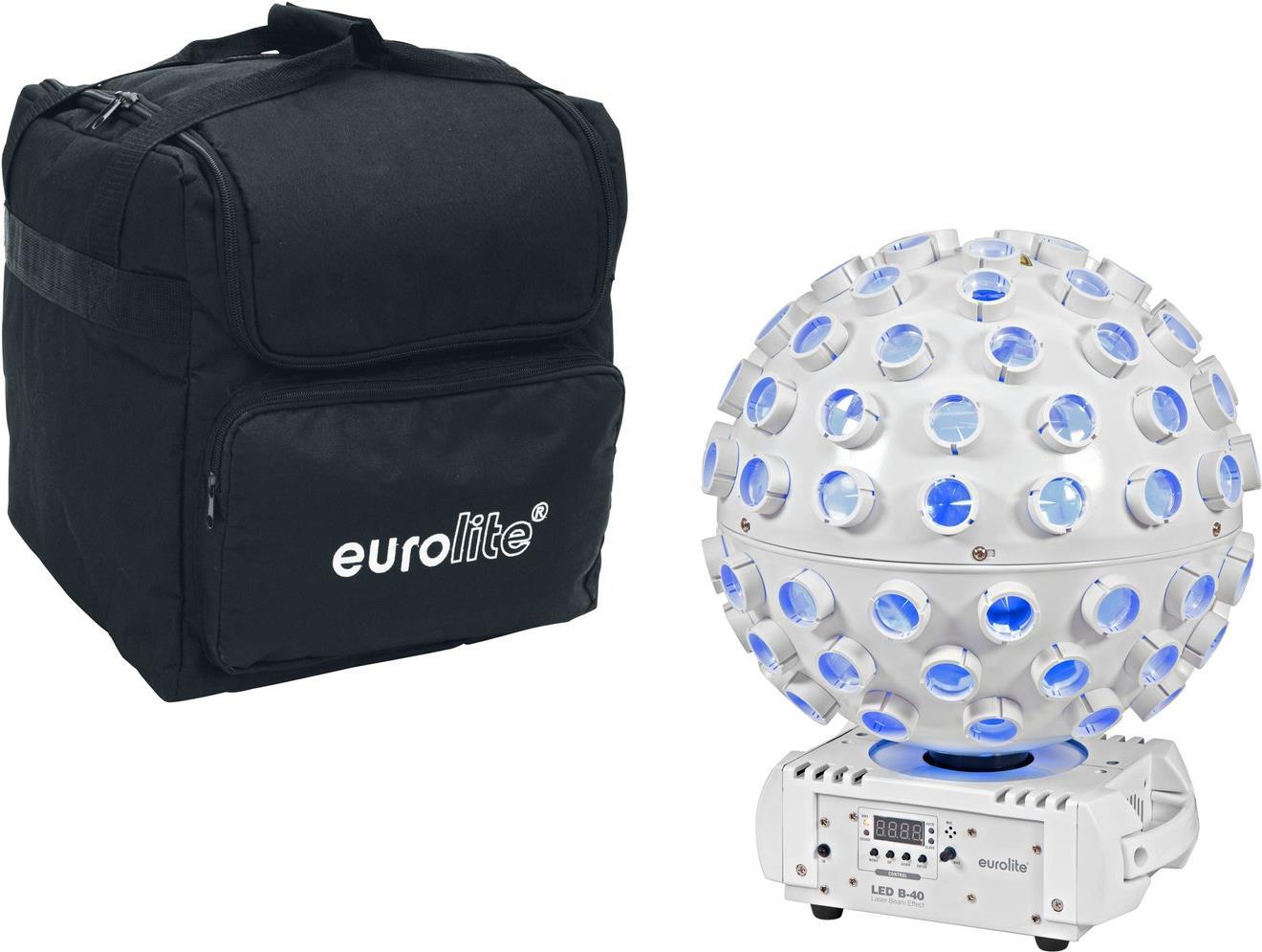 EUROLITE Set LED B-40 Laser Strahleneffekt ws + Soft-Bag (20000914)