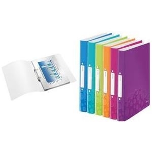 LEITZ Ringbuch WOW, DIN A4, PP, pink-metallic, 2 Ringe 2 Ring-Reißmechanik, Rückenbreite: 32 mm, Ringdurchmesser: - 1 Stück (4257-00-23)