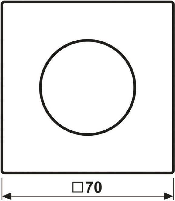 Jung Abdeckung mit Drehknopf Serie LS, schneeweiß LS 1740 WWM (LS1740WWM)