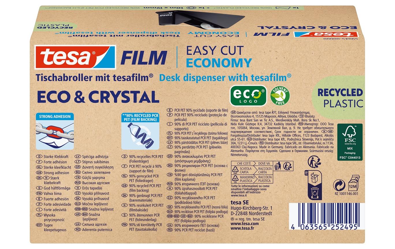 Tesa Eco & Crystal 59045-00000-00 Tischabroller Schwarz