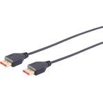 S/CONN maximum connectivity DisplayPort 1.4 Kabel, 8K, slim, 1,0m (10-69025)