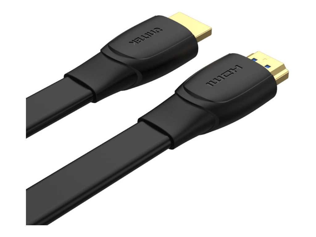 Unitek HDMI-Kabel C11063BK-2M 2.0 Flach 4K@60Hz 2 m Schwarz
