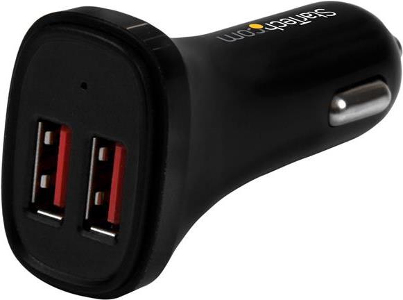 StarTech.com Dual Port USB Car Charger (USB2PCARBKS)