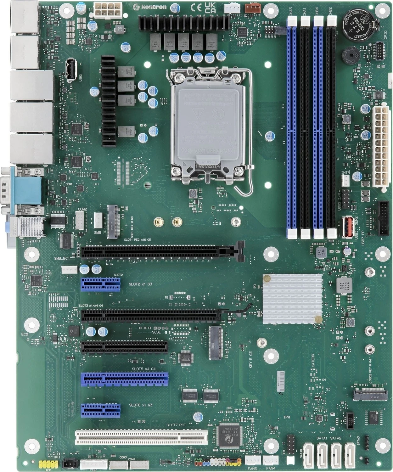 Kontron K3851-R ATX Industrial Mainboard Sockel 1700 R680E DDR5 4xDP 3xLAN (F5110-V194)
