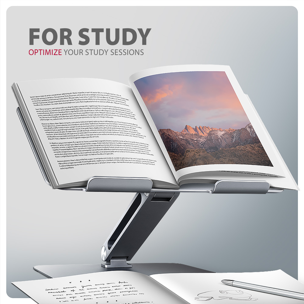 AXAGON STND-LQ Notebook-Ständer 10"–17,3" Silber