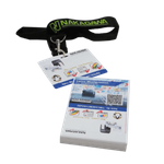 Nakagawa Besucherausweise, 96x82 Besucherausweise, Abmessungen: 96 x 82 mm, Schmetterlingsform für beidseitigen Druck, Eigenschaften: gelocht, Verpackung: Stapeletiketten, Anzahl: 500 Stück (C34 TIJ 18 96x82)