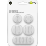 Goobay 70681 Kabel-Organizer Kabelklemme Tisch/Wand Weiß 5 Stück(e) (70681)
