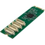 InLine Schnittstellenkarte M.2 zu 4x seriell 9pol Stecker (76660W)