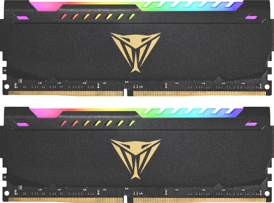 Patriot Viper Steel RGB DDR4 16 GB (2x8 GB) 3200 MT/s CL16 DIMM Schwarz