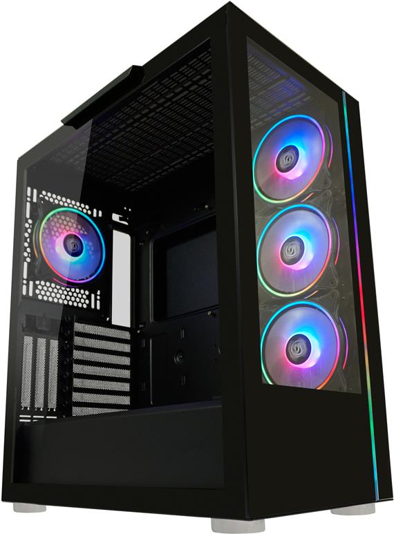 LC-Power Gehäuse Gaming 808B Skylla_X Black retail (ATX GAMING 808B)