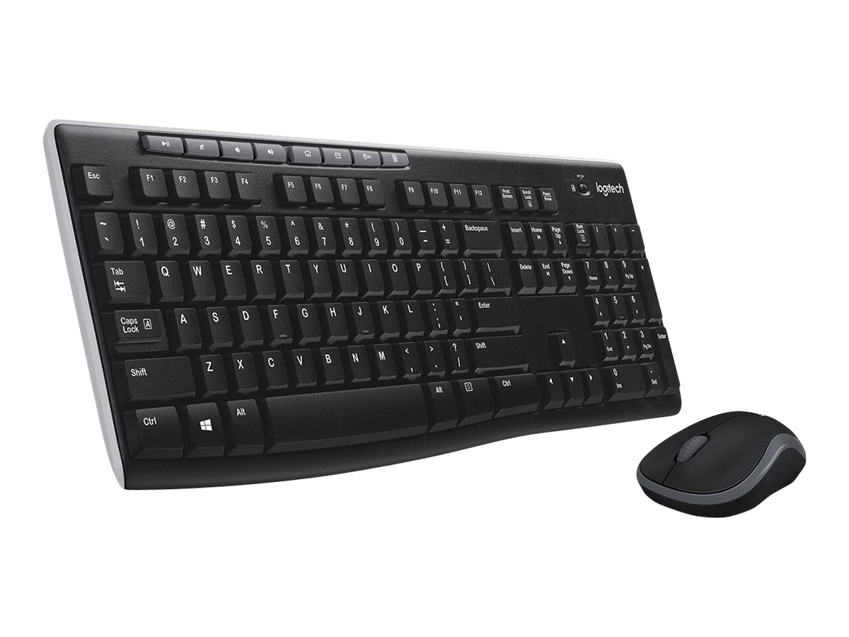 Logitech MK270 Wireless Combo Tastatur- und Maus-Set QWERTZ Schwarz