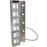 Wirewin High Quality 12-Port Keystone Modul-Leerpanel, vertikale Montage an 19\" Schienen Keystone System (WKS PANEL 12 DYN ANG VERT)