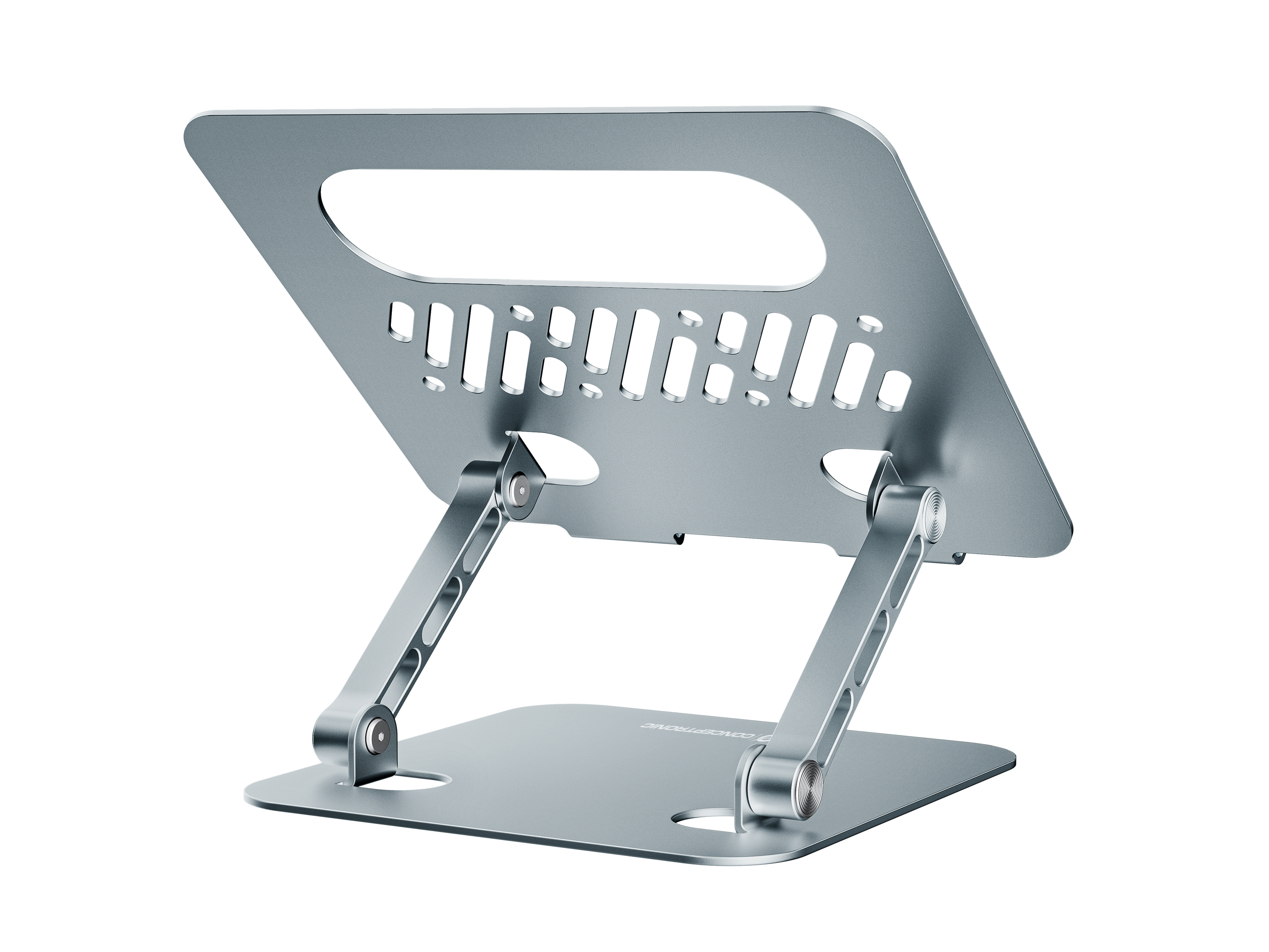 Conceptronic THANA10G Faltbarer Laptopständer höhenverstellbar bis 17" Aluminium Grau