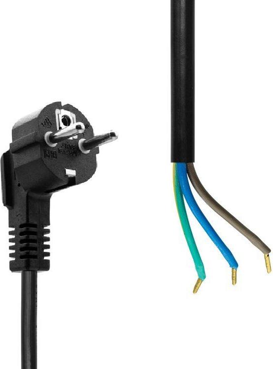 MicroConnect Schuko Open End power cord 3m Black (MC-PE003SCHB-OE)
