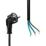 MicroConnect Schuko Open End power cord 3m Black (MC-PE003SCHB-OE)