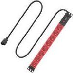 ACT Extension lead PDU 19 inch C14 IEC60320 with 8 type E sockets, 3m H05VV-F 3G1.0 (PD3155)