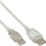 InLine 34650 0.5m USB A USB A Transparent USB Kabel (34650)