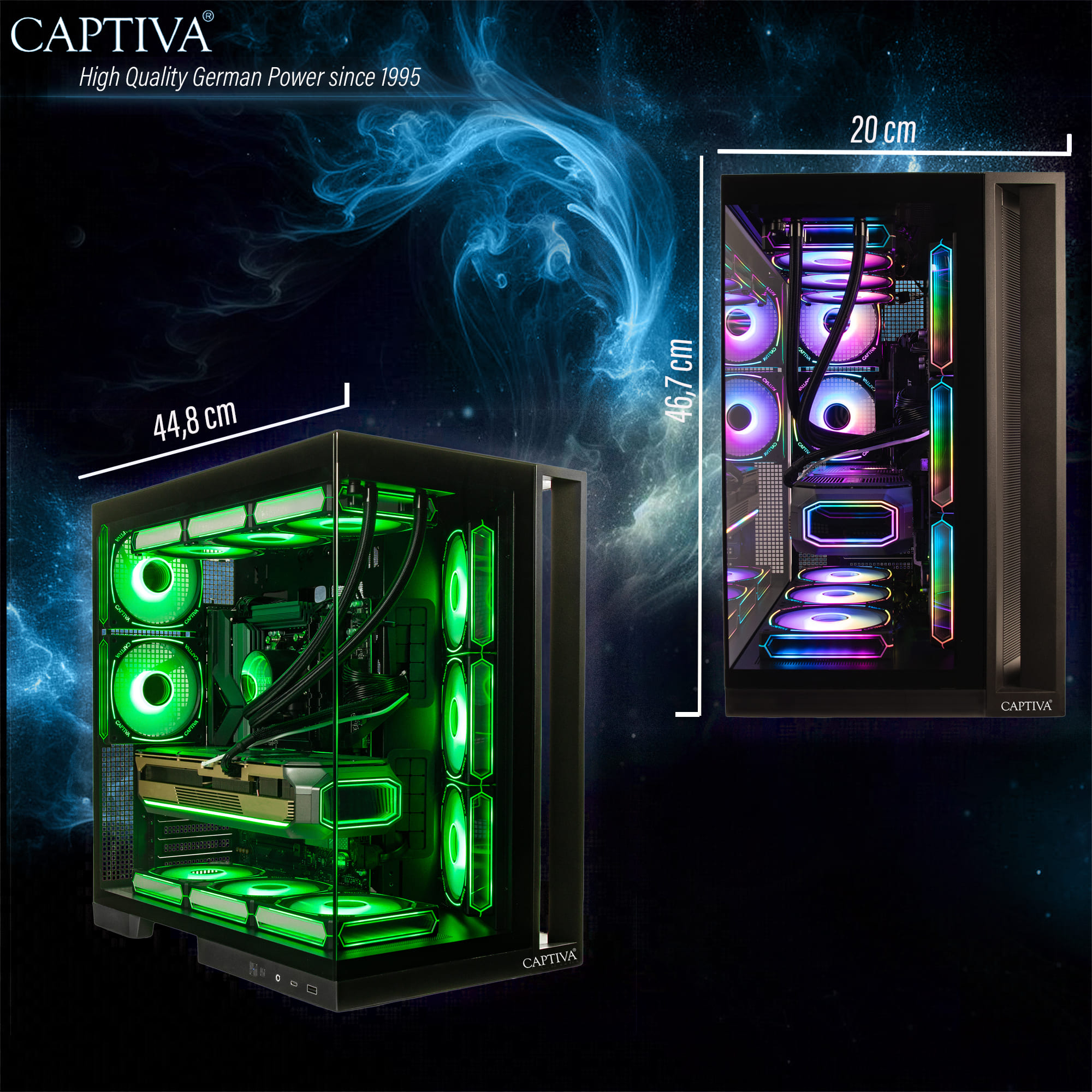 Captiva Ultimate Gaming I89-271 Intel Core Ultra 9 285KF NVIDIA GeForce RTX 5090 32 GB RAM 2 TB SSD Schwarz