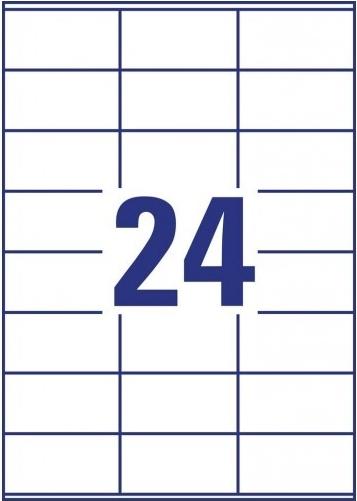 Avery Zweckform Universal-Etikett LR3475-10 70 x 36 mm A4 Permanent 240 Stück Weiß