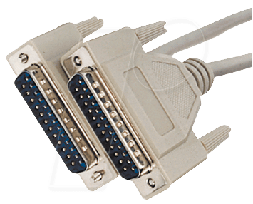 S-CONN AK 4010 - D-SUB Kabel, 1:1, 25-pol., Stecker/Stecker, 1,8 m - 2,0 m (78021-2)