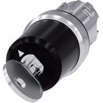 Siemens Schlüsselschalter Frontring Metall, Hochglanz Schwarz 1 x 90 ° Schlüsselentriegelung SIRIUS ACT 3SU1050-5BF11-0 (3SU1050-5BF11-0AA0)