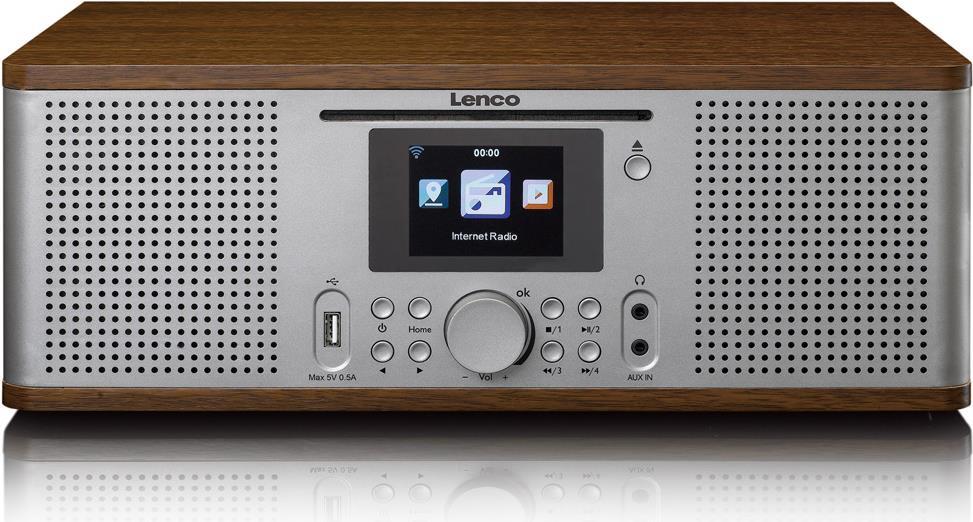 Lenco DIR-270WD Radio Persönlich Analog & Digital Silber - Holz (DIR-270WD)