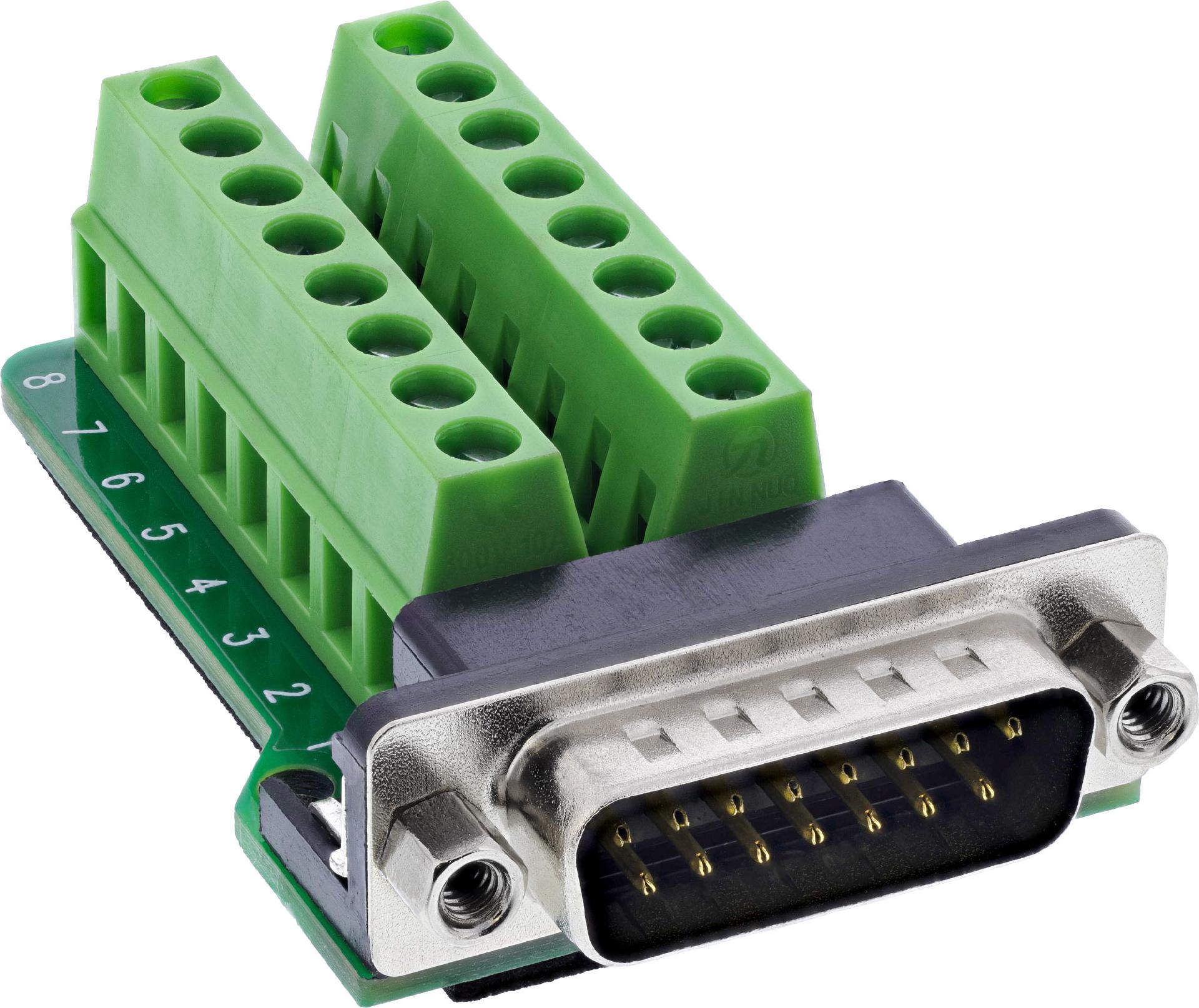 InLine D-Sub 15 Terminalblock (92502B)