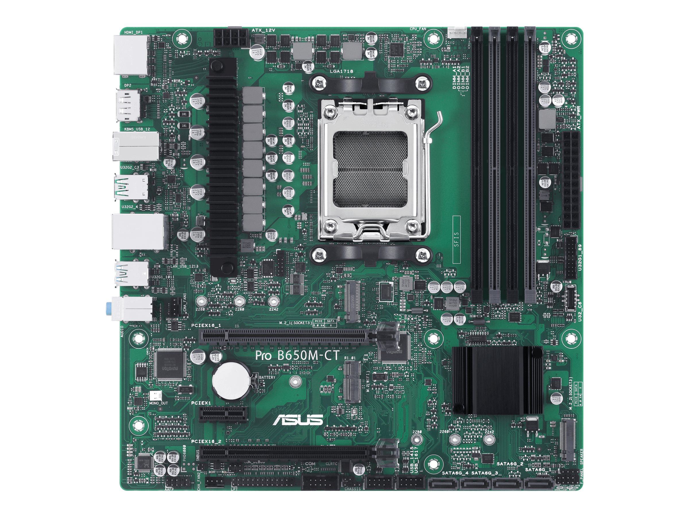 ASUS PRO B650M-CT-CSM Mainboard AMD B650, Sockel AM5, DDR5, Micro ATX