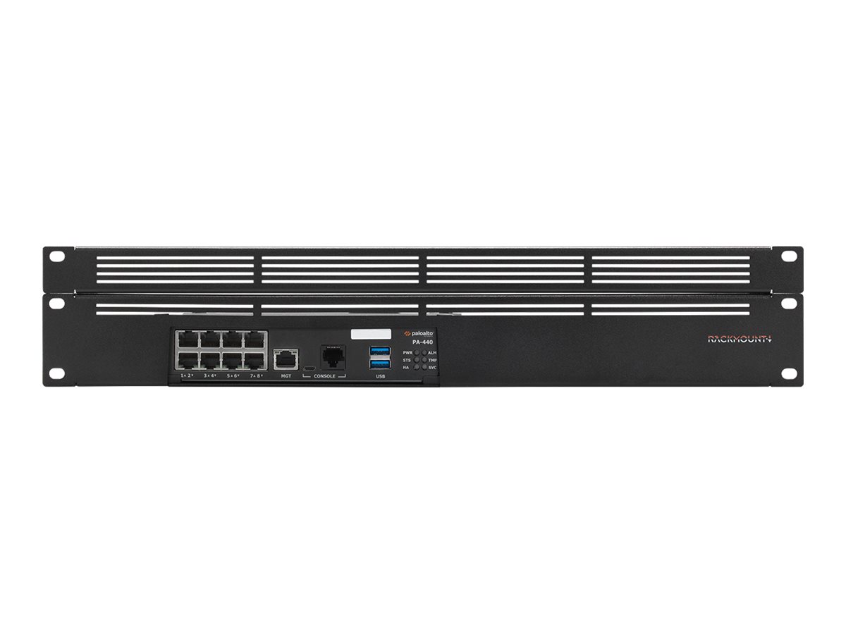 Rackmount.IT RM-PA-T7 Rack-Montagekit für Palo Alto PA-440 / PA-450 / PA-460 1.3U Schwarz