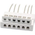 Wirewin 2x 6-Port Aufputzbox für Keystone Module, grau, Kunststoff Keystone System (125460)