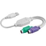 Goobay USB 2x PS/2 OHL PS/2-Kabel 2x 6-p Mini-DIN USB A Grün (95431)
