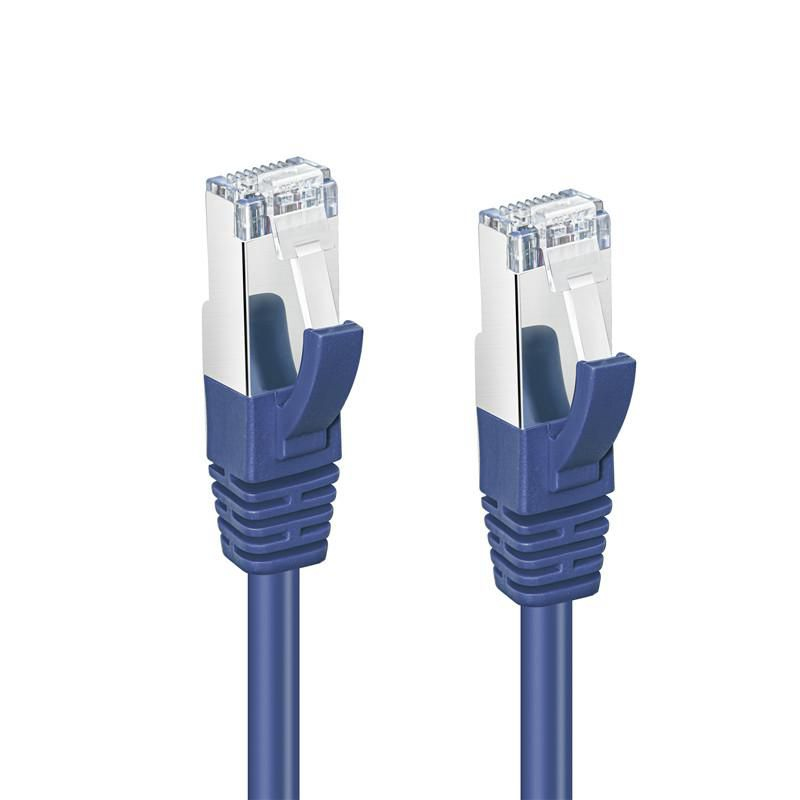 MicroConnect MC-SFTP6A005B Patchkabel 0,5 m Cat6a S/FTP Blau