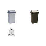 keeeper Abfalleimer "swantje", 50 Liter, anthrazit / creme mit Schwingdeckel, standfest, abnehmbarer Deckel, - 1 Stück (1030882600000)