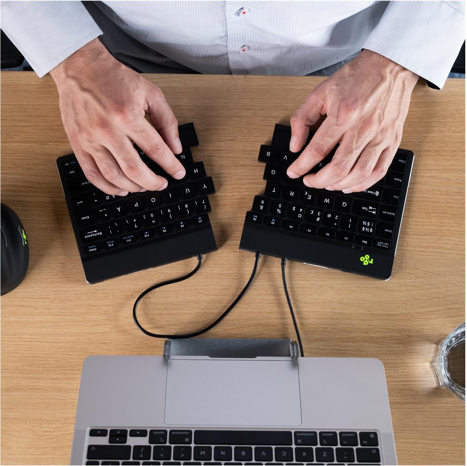 R-Go Tools Ergonomische Tastatur Split Break QWERTZ Schwarz