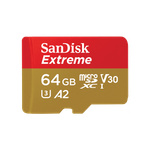 SanDisk Extreme Speicherkarte 64 GB MicroSDXC UHS-I Klasse 3 (SDSQXA2-064G-GN6MN)