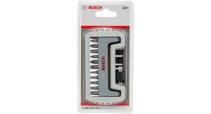 Bosch Accessories 2608522129 Bit-Set 12teilig Kreuzschlitz Phillips, Kreuzschlitz Pozidriv, Innen-TORX