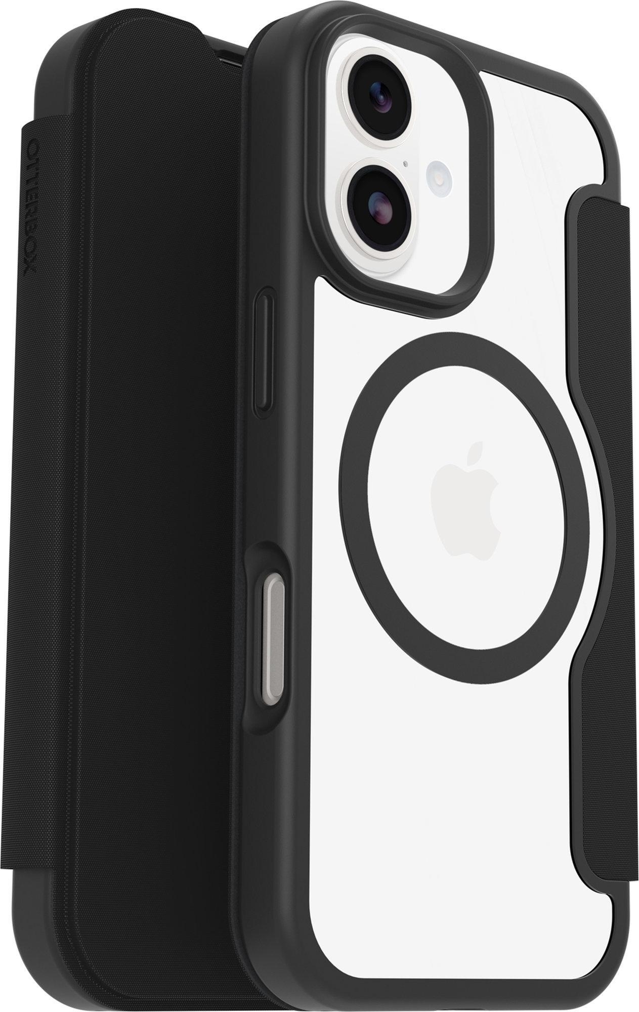 Otterbox React Folio MagSafe Series Case | Apple iPhone 17 | Black Crystal - transparent/schwarz | 77-98586 (77-98586)