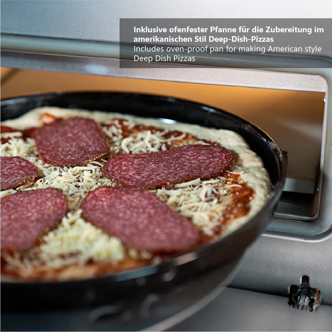 Unold Don Luigi Pizzaofen 1700 W Timerfunktion Schwarz