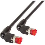 EFB-Elektronik RJ45 Patchkabel Cat.6A S/FTP LSZH Draka UC900 TM21 2x90° schwarz 5m Hersteller: EFB Elektronik (K4137SW.5)