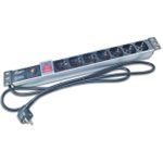 Wirewin 19\" 1HE Steckdosenleiste mit 7x Schuko- Buchsen, Überlastschutz (NVL7 OCP)