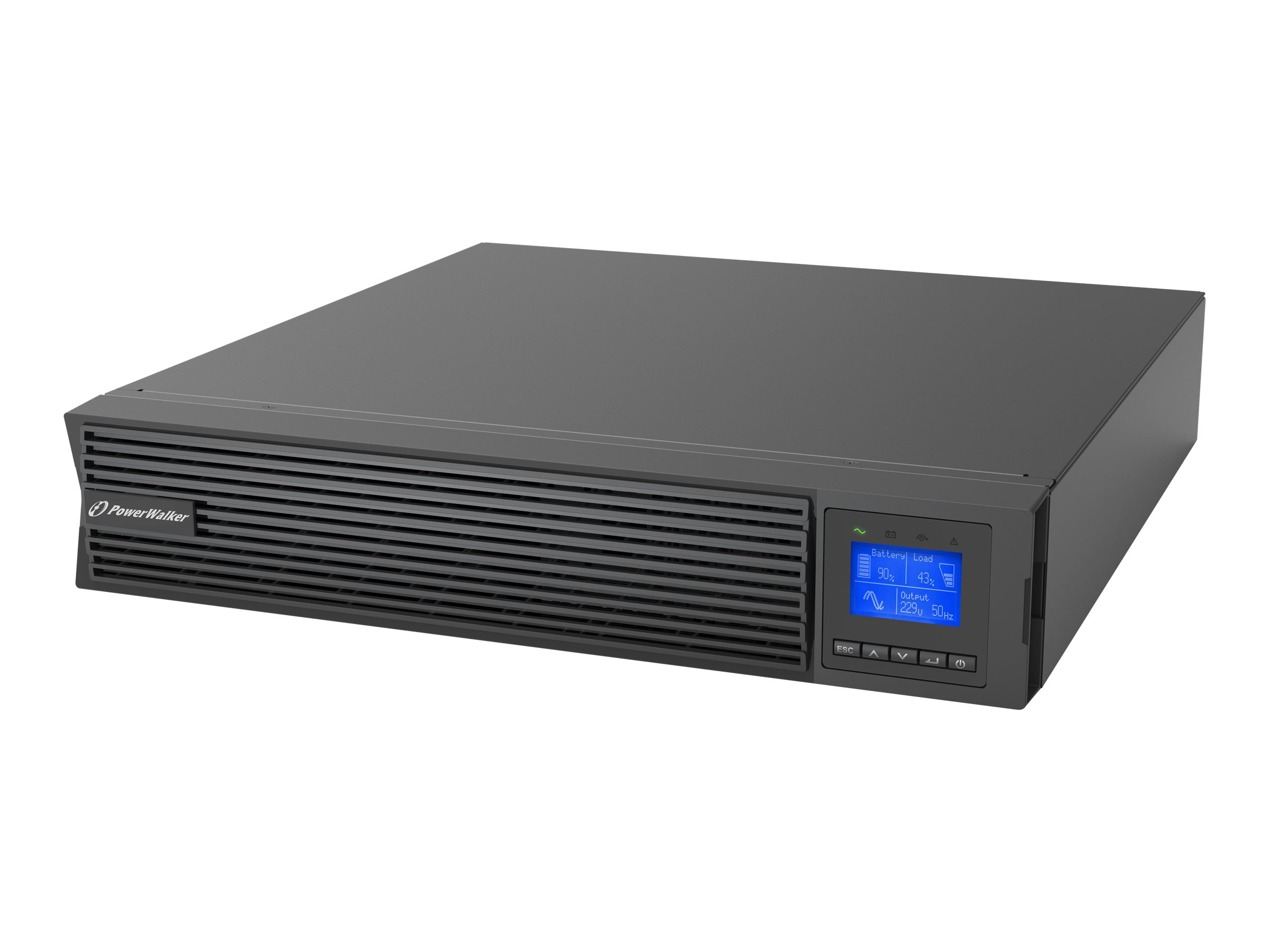 PowerWalker VFI 1500 ICR IoT Online-USV 1500 VA 1500 W 8x C13 Schwarz