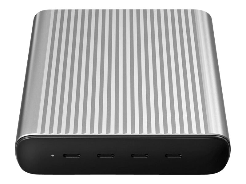 Hyper HyperJuice 245 W GaN Desktop-Ladegerät Schwarz, Silber