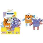 ROTH Plüschfigur Sorgenhelfer "ABC Freunde", im Display Kuscheltier mit Reißverschluss-Tasche am Bauch, - 1 Stück (679519)