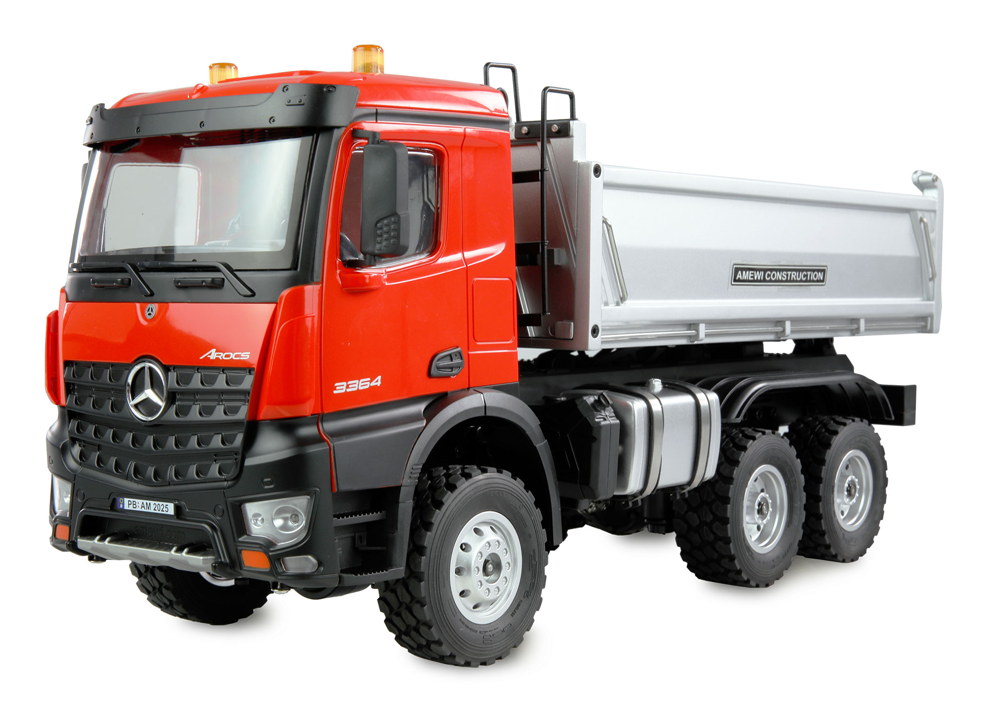 Amewi Mercedes-Benz Arocs Muldenkipper 6x6 1:14 RTR Rot
