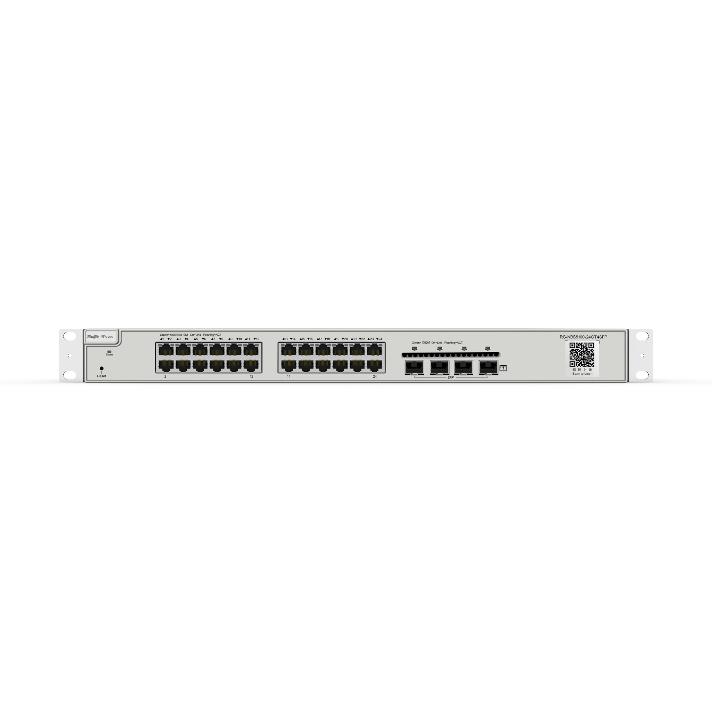 Reyee RG-NBS5100-24GT4SFP-P L3 PoE Managed Switch Schwarz