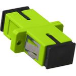 ACT Fiber optic SC-SC simplex adapter multimode OM5. Connectors: SC/SC Adapter sc simplex om5 fl lime (EA1026)