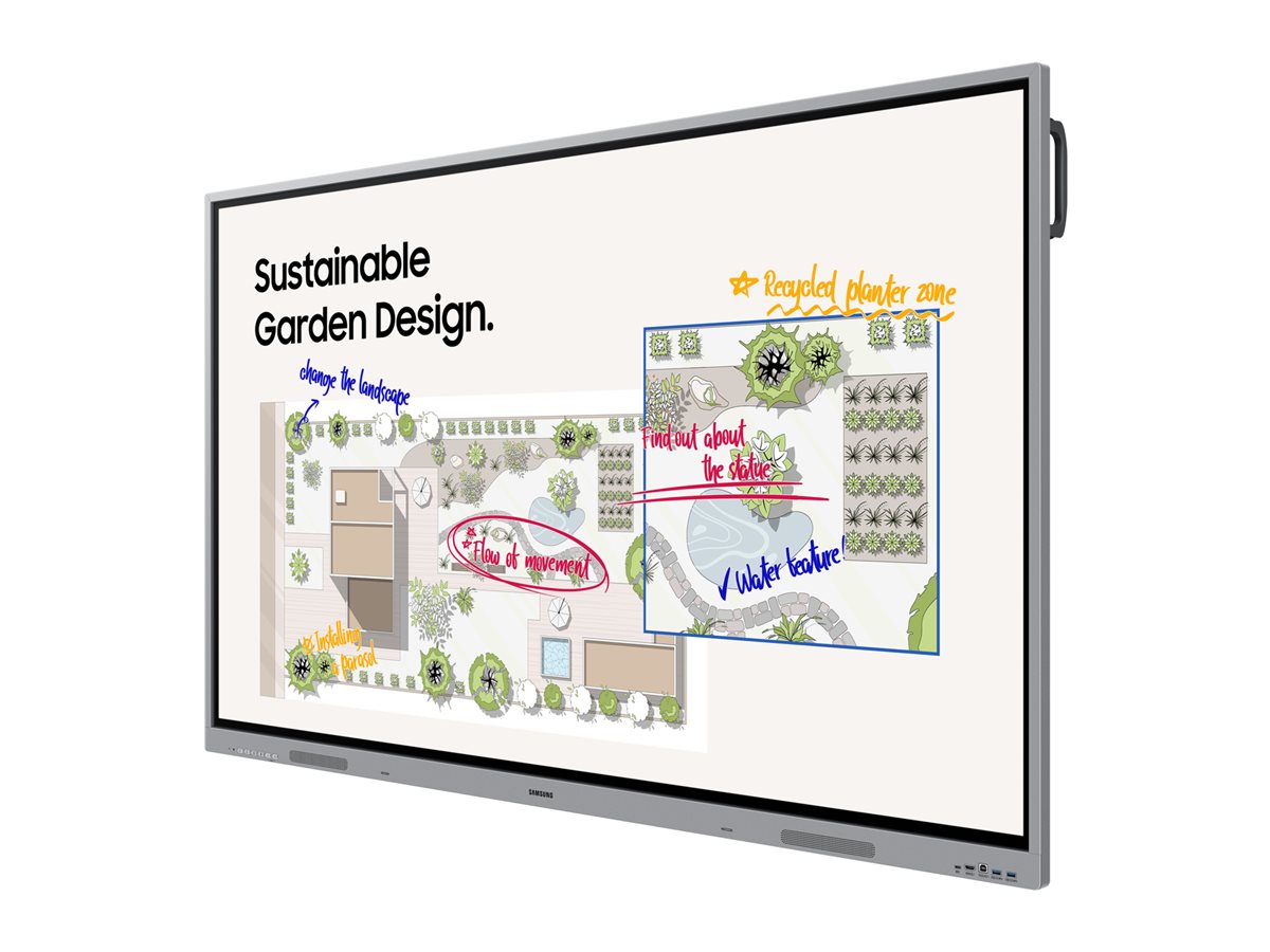 Samsung Interactive Display WE86FX 86" 4K UHD Grau, Schwarz