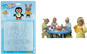 Hama Stiftplatten "Pinguin, Kaninchen", im Blister für Bügelperlen maxi - 1 Stück (00008106)