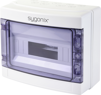 Sygonix SY-5491854 Kleinverteiler Oberflächenmontage Anzahl Teilungen = 12 Anzahl Reihen = 1 Inhalt 1 St. (SY-5491854)