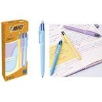 BIC Druckkugelschreiber 4 Colours PASTEL, 12er Kartonbox Strichstärke 0,32 mm, Strichfarbe: blau, rot, grün, schwarz, - 1 Stück (517320)